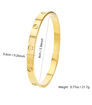 18K Gold-Plated Stainless Steel Bracelet