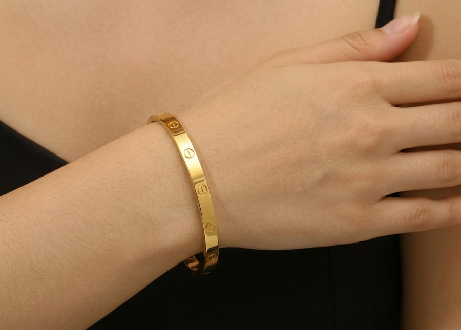 18K Gold-Plated Stainless Steel Bracelet