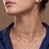 Layered Celestial Chain Necklaces