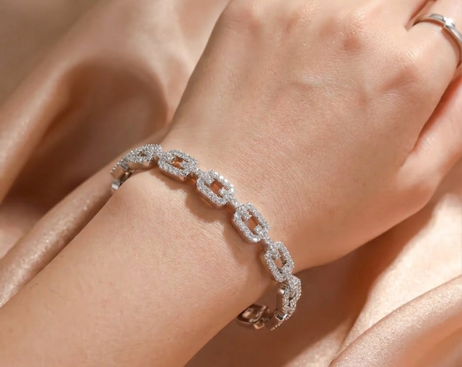 Hollow Square Bangle