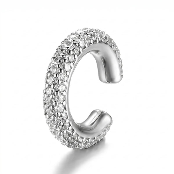 Zircon C-Shaped Ear Cuffs