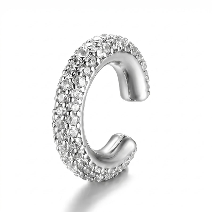 Zircon C-Shaped Ear Cuffs
