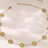 Minimalist 10-Leaf Clover Necklace