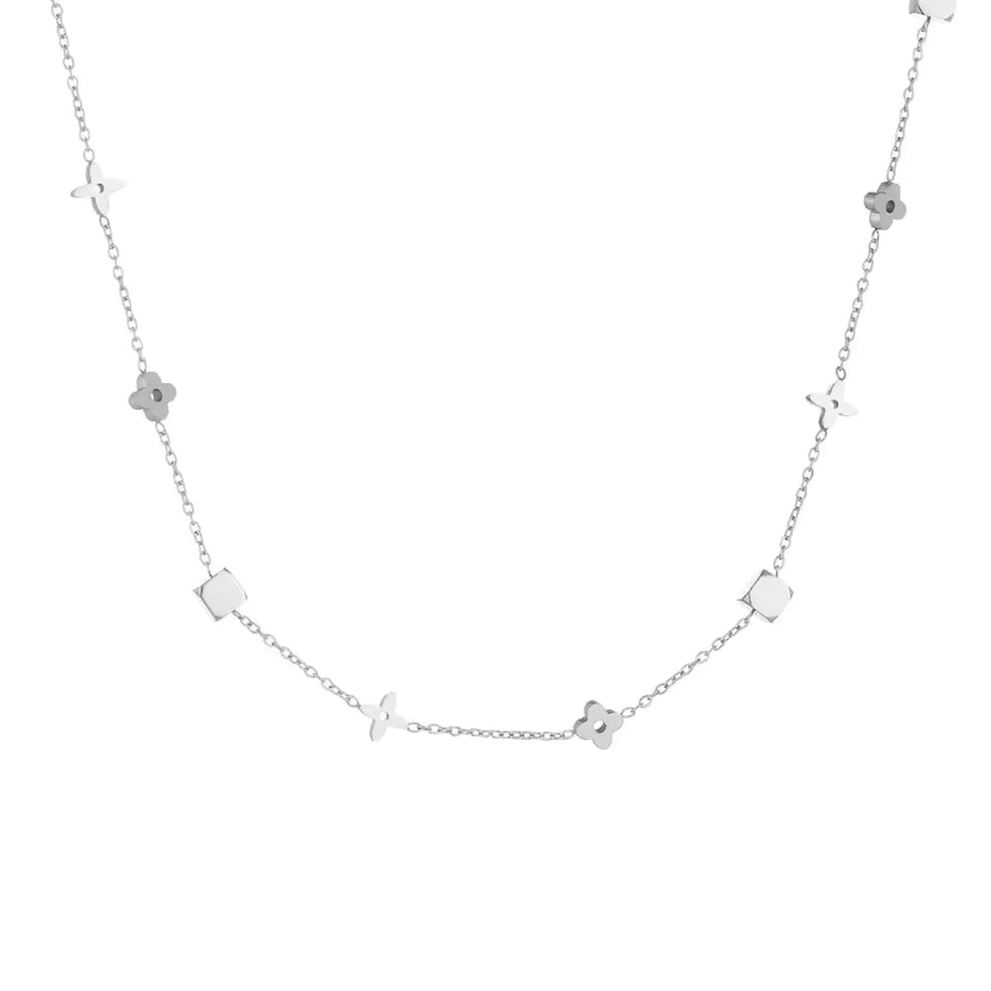 Dainty Geometric Clover Chain