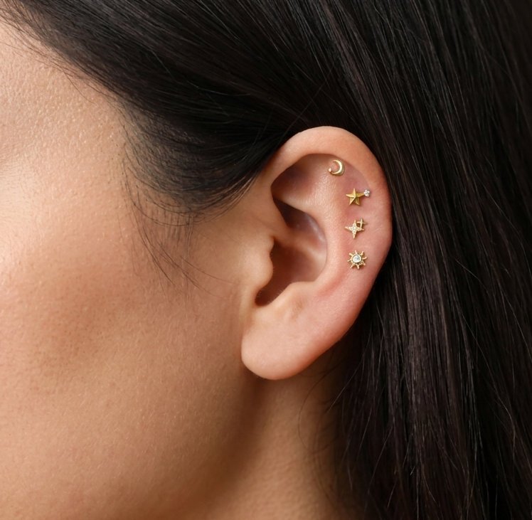Minimalist Celestial Piercing