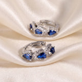 Sapphire Blue Crystal Earrings
