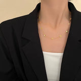 Dainty Geometric Clover Chain
