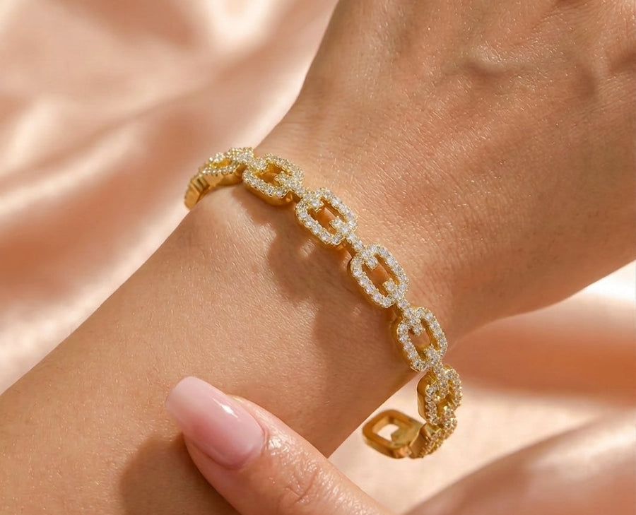 Hollow Square Bangle