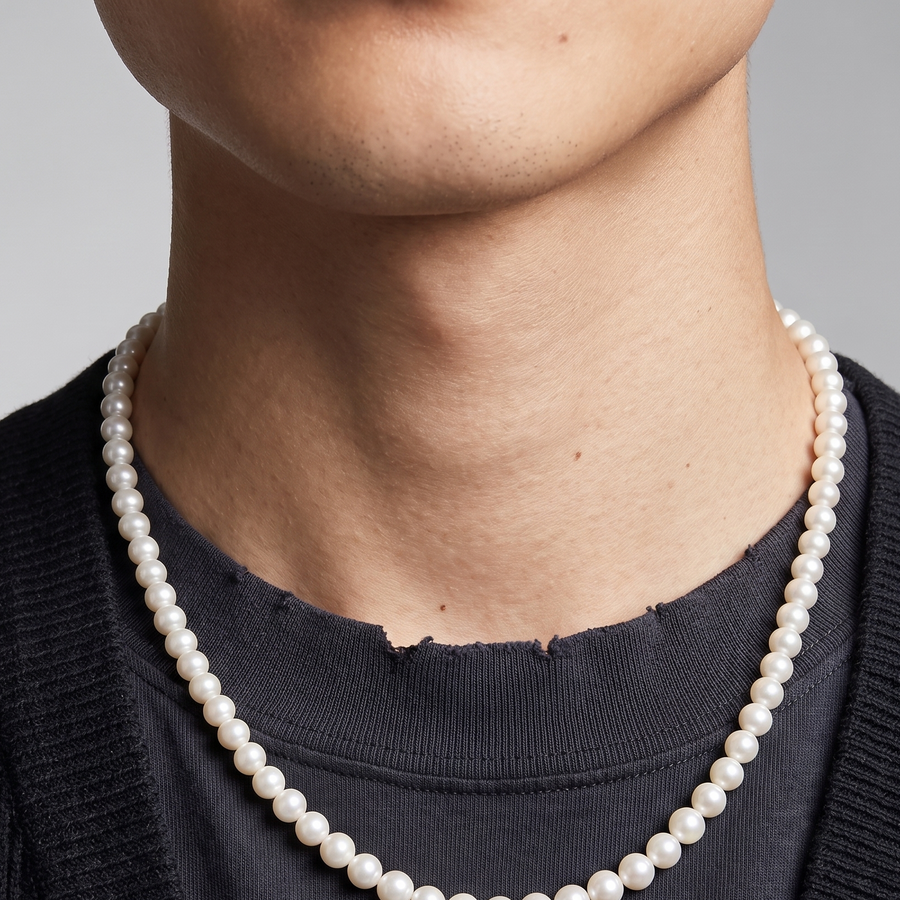 Classic Pearl Choker Necklace