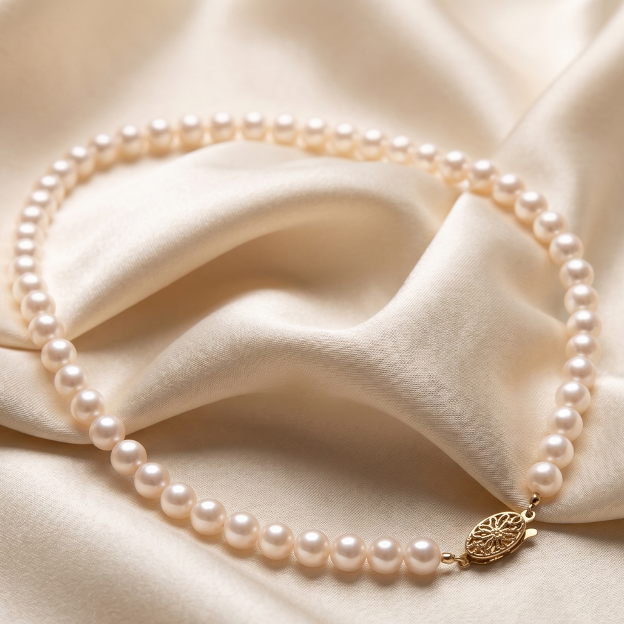 Classic Pearl Choker Necklace