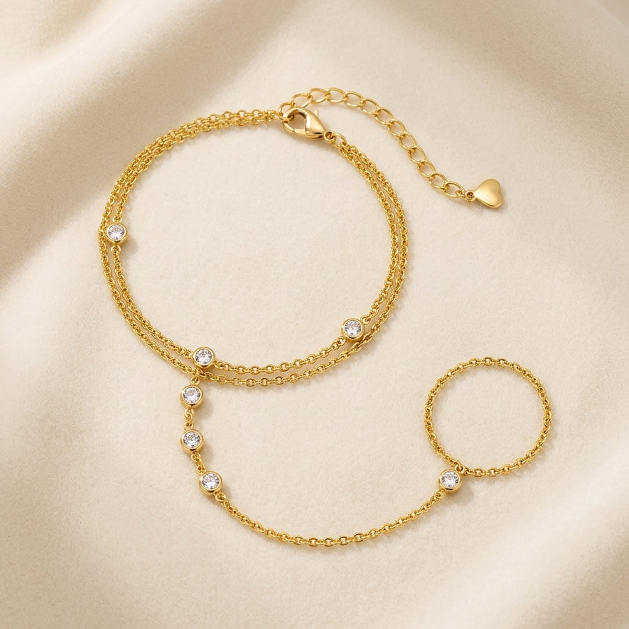Adjustable Double-Layer Hand Chain