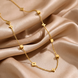 Dainty Geometric Clover Chain