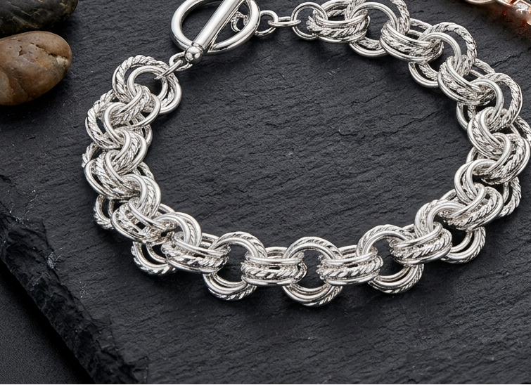 925 Sterling Silver Circle Bracelet