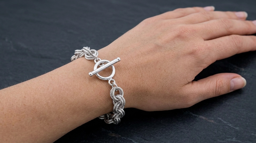 925 Sterling Silver Circle Bracelet
