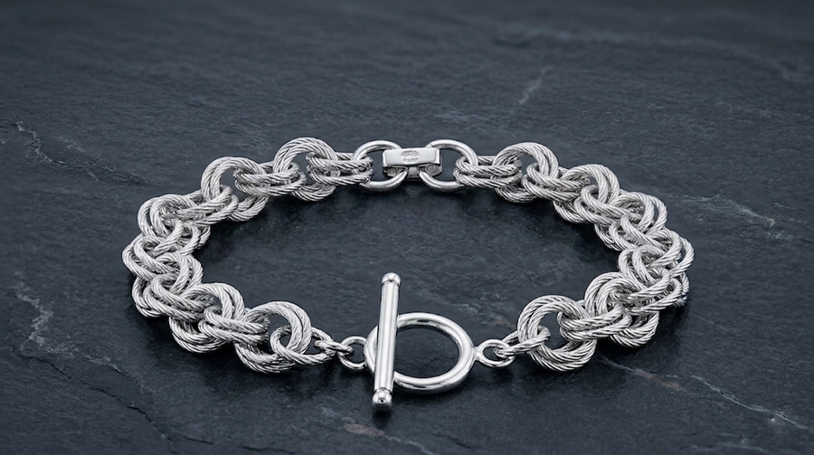 925 Sterling Silver Circle Bracelet