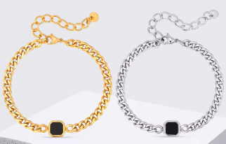 Adjustable Stainless Steel Chain Bracelet