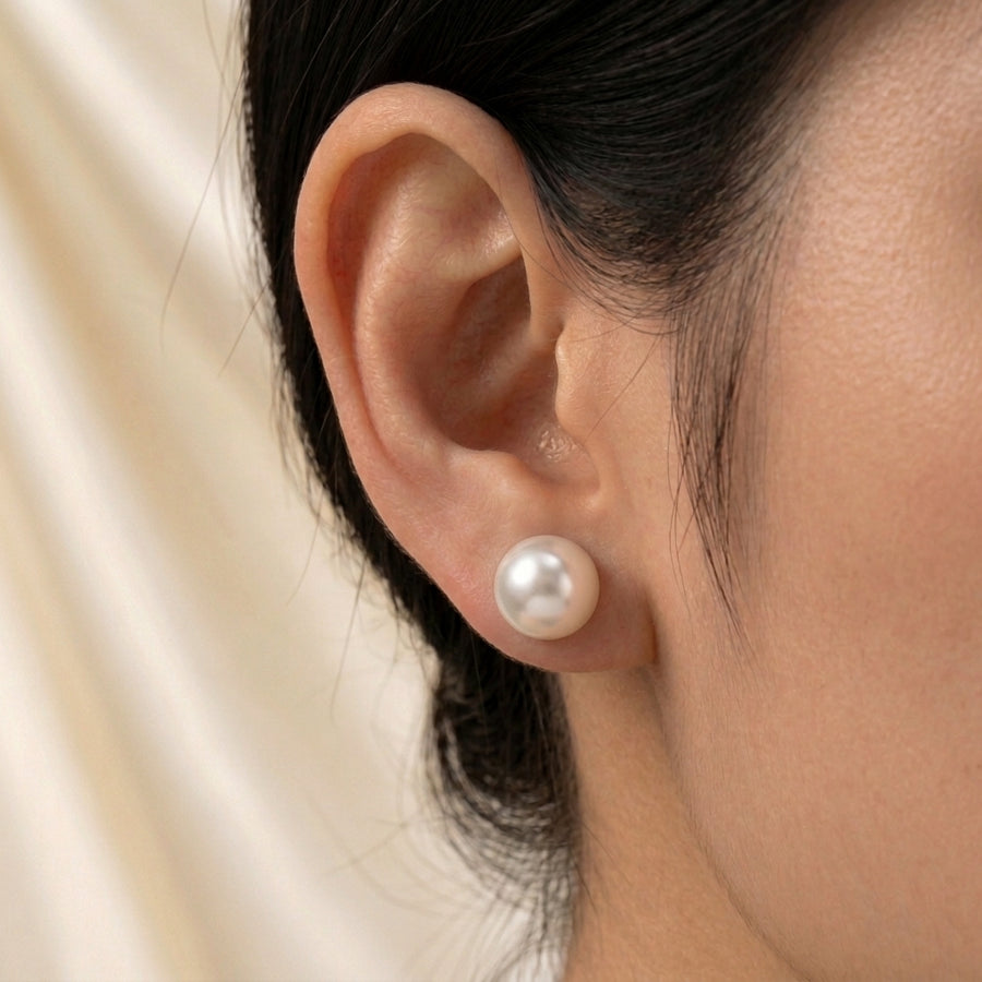 Classic Pearl Stud Earrings