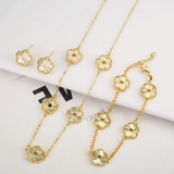 Double-Sided Plum Blossom Jewelry Set