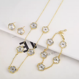 Double-Sided Plum Blossom Jewelry Set