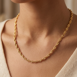 925 Silver 18K Gold Plated Chain