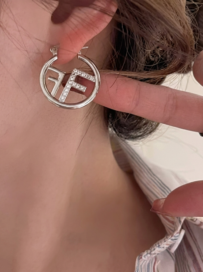 Letter F High-End Earrings