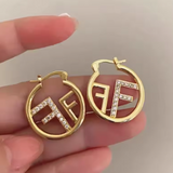 Letter F High-End Earrings