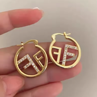 Letter F High-End Earrings