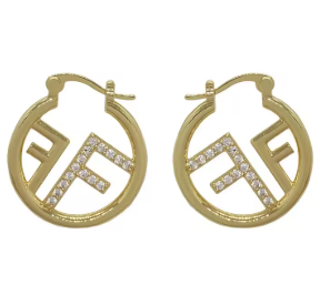 Letter F High-End Earrings