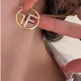 Letter F High-End Earrings