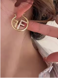Letter F High-End Earrings