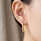 Vertex Gold Earring
