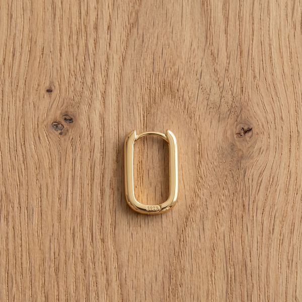 Vertex Gold Earring