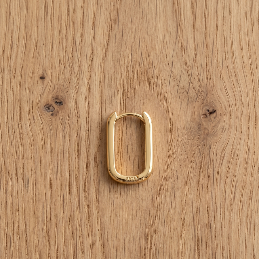 Vertex Gold Earring