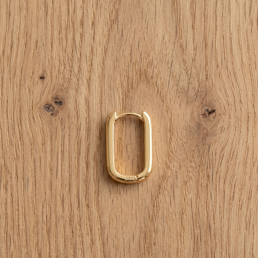 Vertex Gold Earring