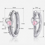 Rose Quartz Hoops