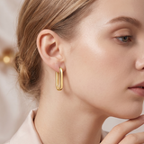 Vertex Gold Earring