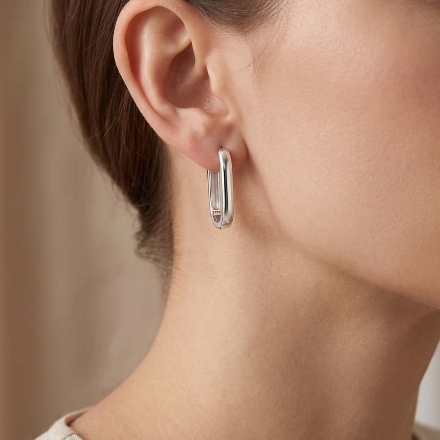 Vertex Gold Earring