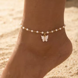 Gold Beach Charm Anklet
