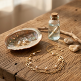 Gold Beach Charm Anklet