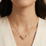 Gold Interlocking Link Necklace