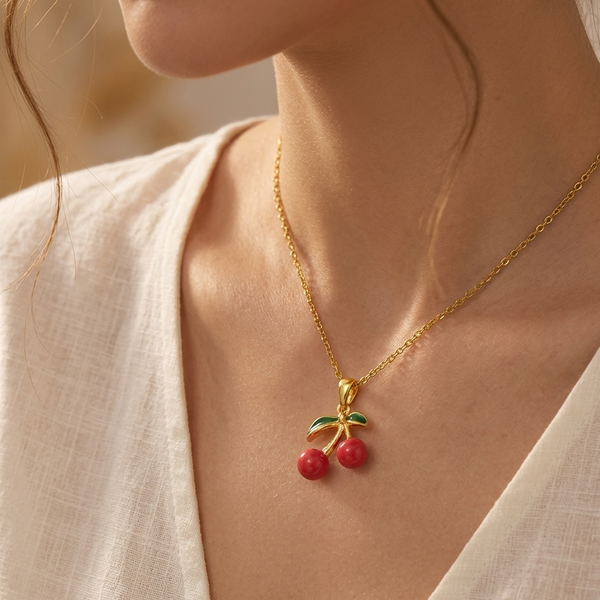 Luxury Cherry Pearl Necklace