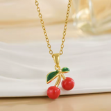 Luxury Cherry Pearl Necklace