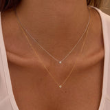 Minimal Single Stone Necklace