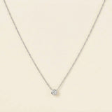 Minimal Single Stone Necklace