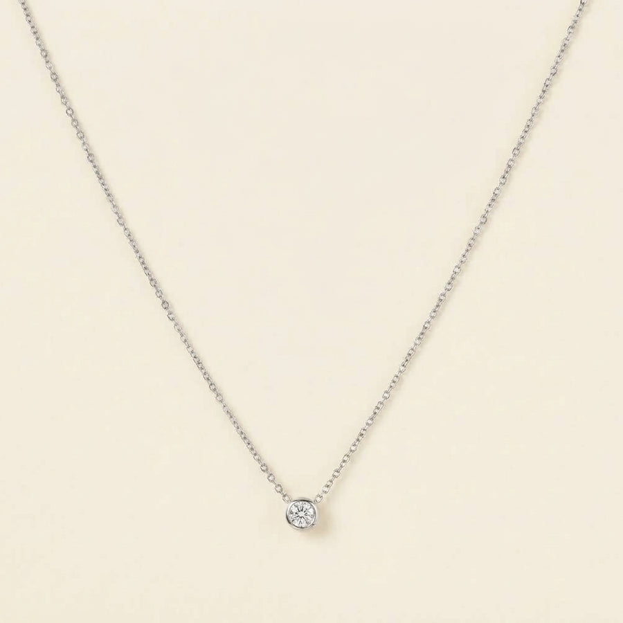 Minimal Single Stone Necklace