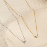 Minimal Single Stone Necklace
