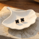 Minimalist Silver Pearl Stud Earrings