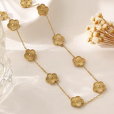 Minimalist 10-Leaf Clover Necklace