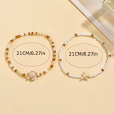 Ocean Charm Anklet Set