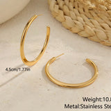 Polished Gold & Silver Statement Hoops